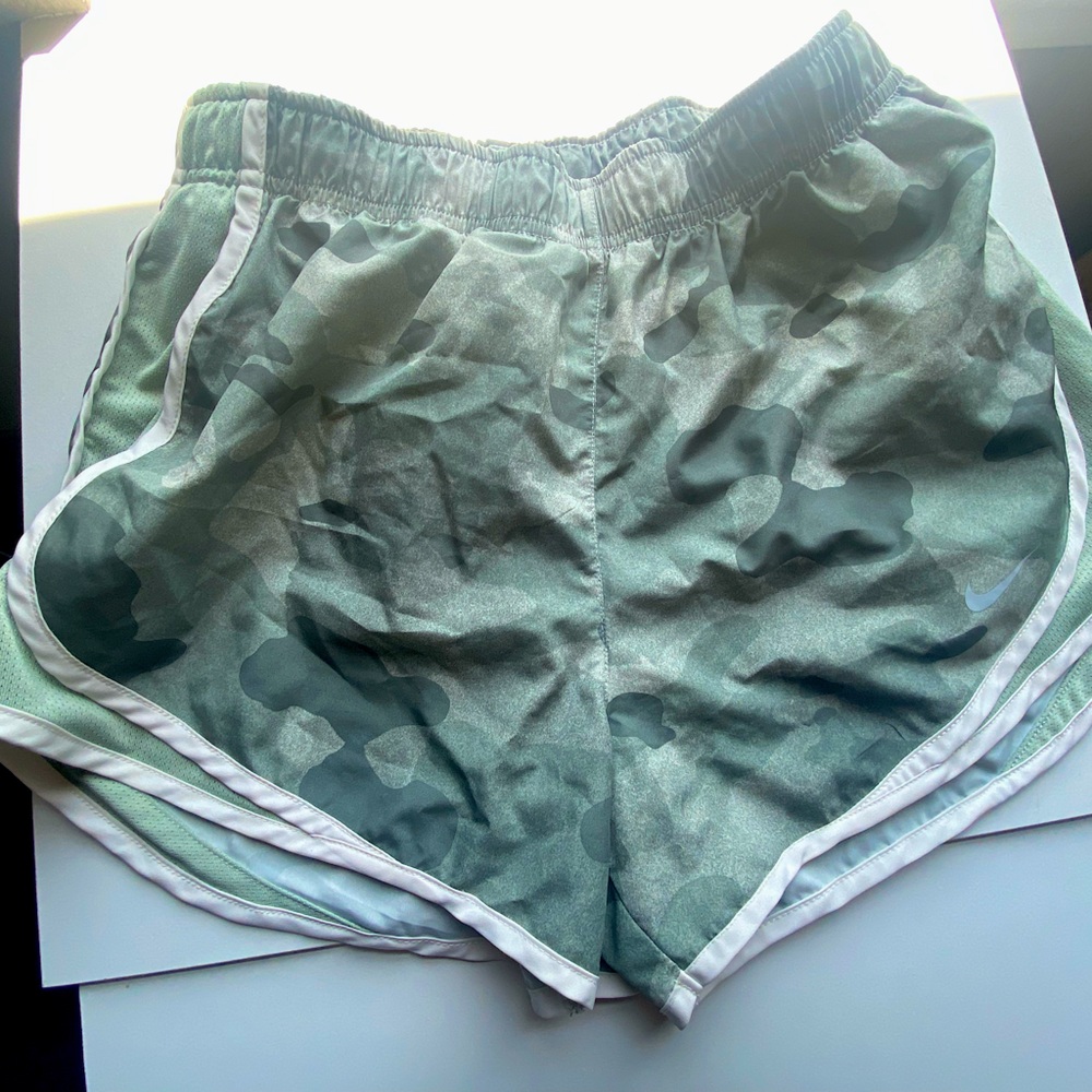 Camo Nike shorts, size small aligned